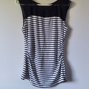 White House Black Market (Medium Black and white top)